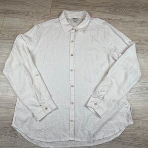 Orvis White Casual Button-Down Shirt